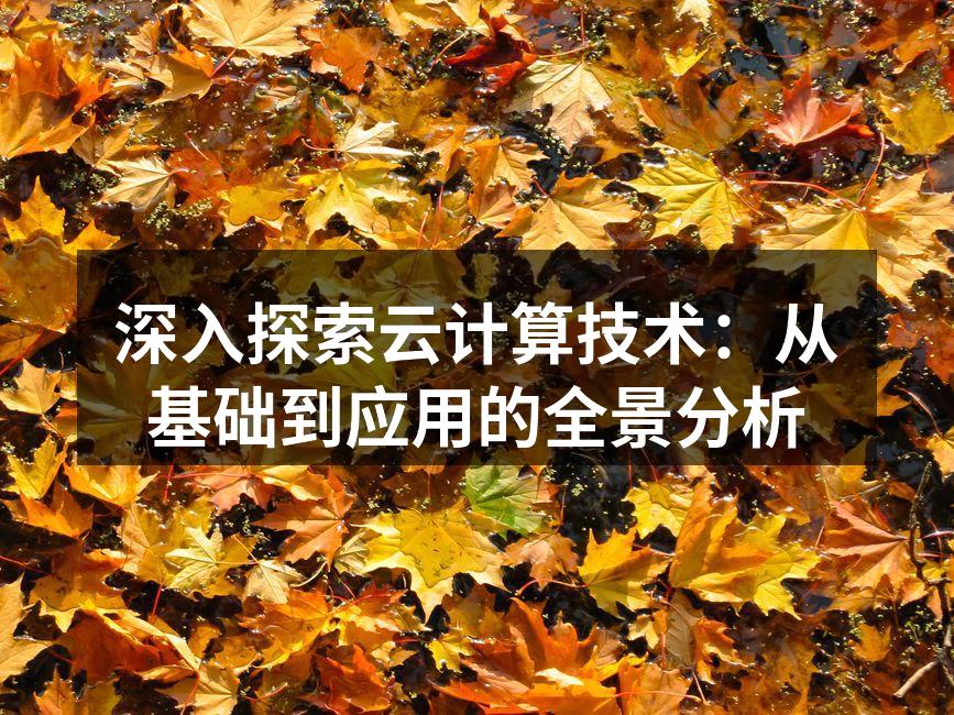 深入探索云计算技术：从基础到应用的全景分